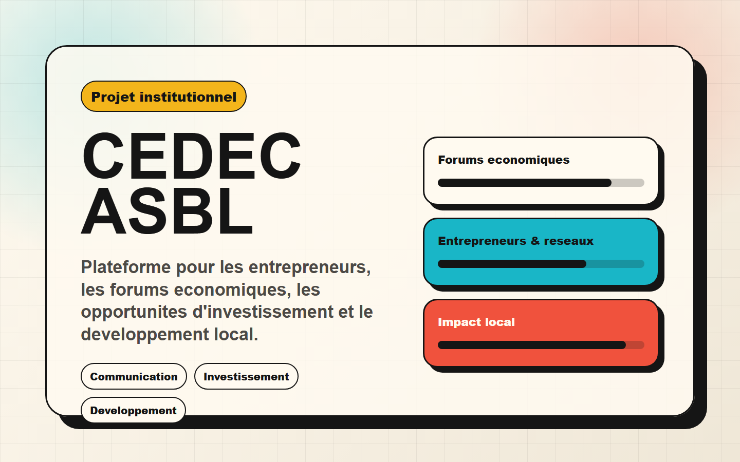 Visuel du projet CEDEC ASBL