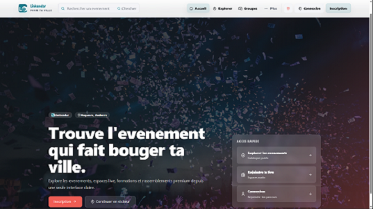 Capture du projet Linkendar